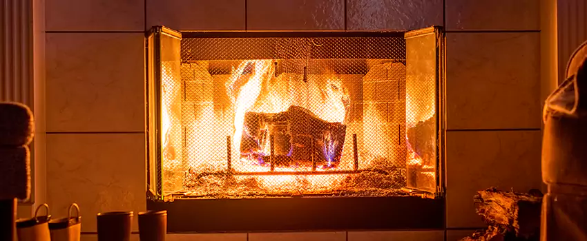 Mendota Hearth Landscape Fireplace Installation in Woodlawn, Virginia
