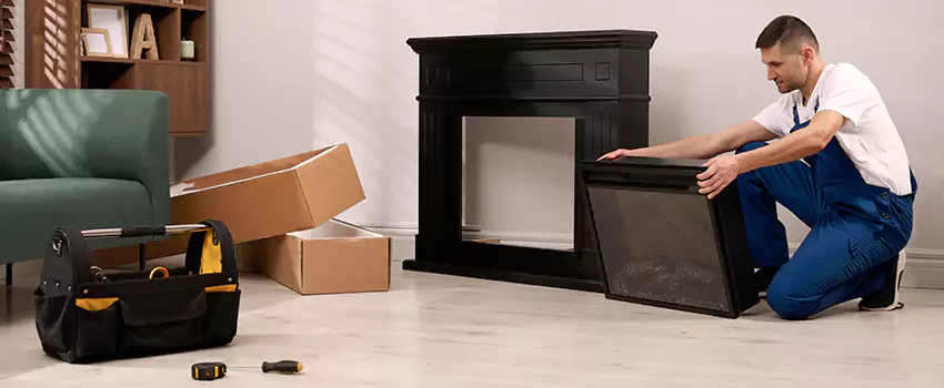 Old Rusted Metal Fireplace Repair And Replacement in Woodlawn, VA